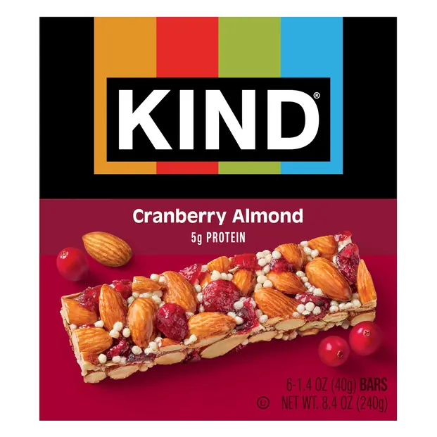 Gluten Free Cranberry Almond Bars - 6 ct