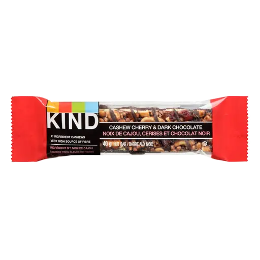 Gluten-Free Nut Bar Dark Chocolate & Cherry Cashew 40 g