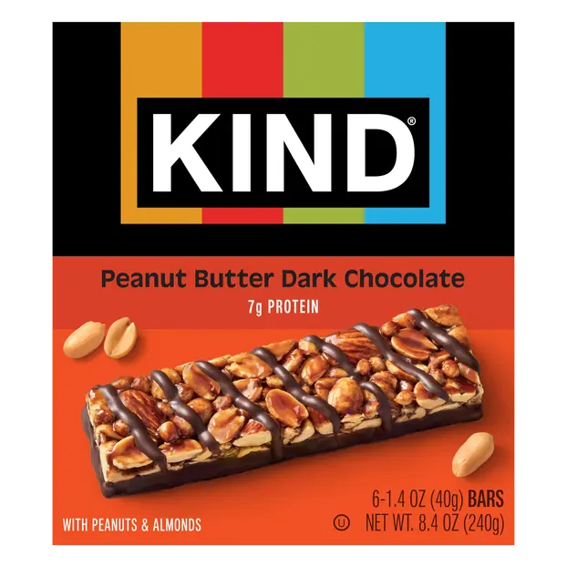 Gluten Free Peanut Butter Dark Chocolate with Nuts Bars - 6 ct