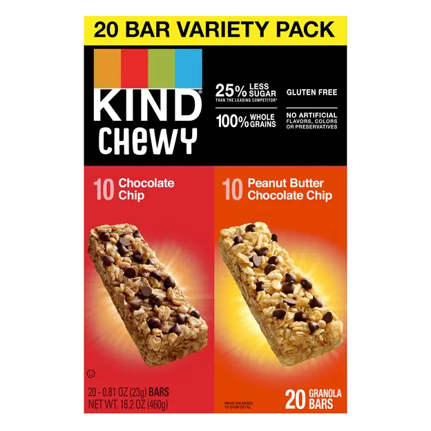Kids Gluten Free Chewy Variety Pack Granola Bars - 20 ct