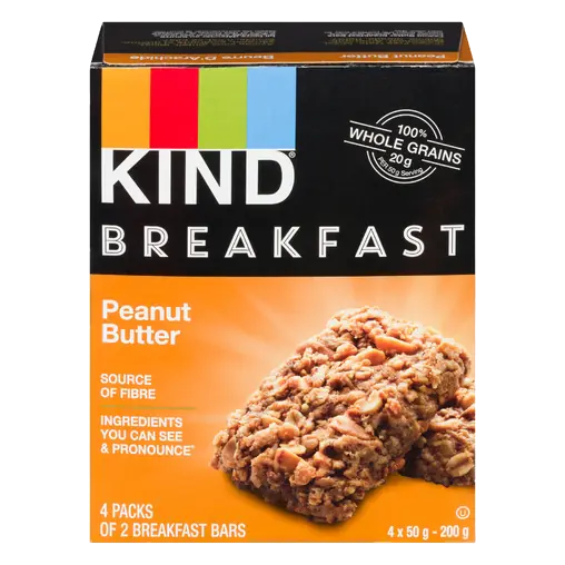 Breakfast Bar Peanut Butter 4 x 50 g