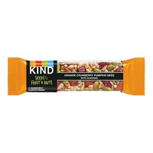 KIND Seeds Fruit & Nuts Bar, Orange Cranberry Pumpkin Seed with Almonds