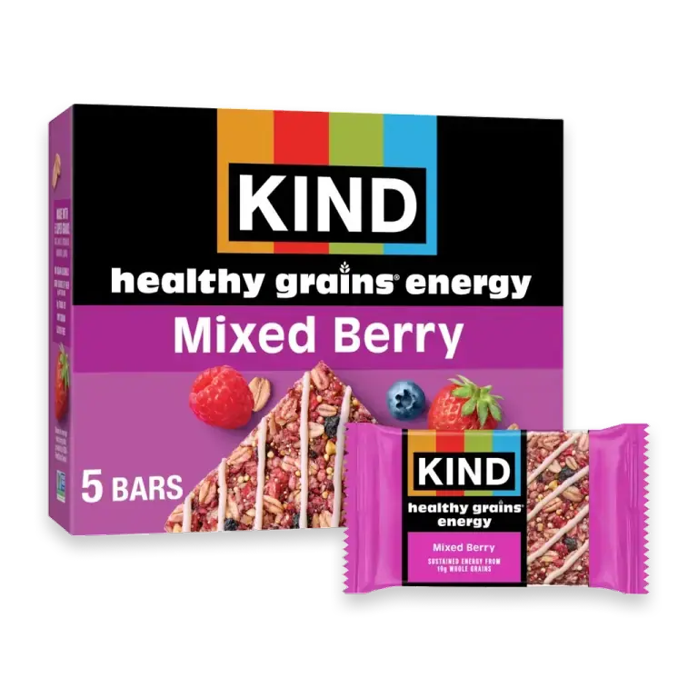 Mixed Berry Healthy Grains Energy Bars