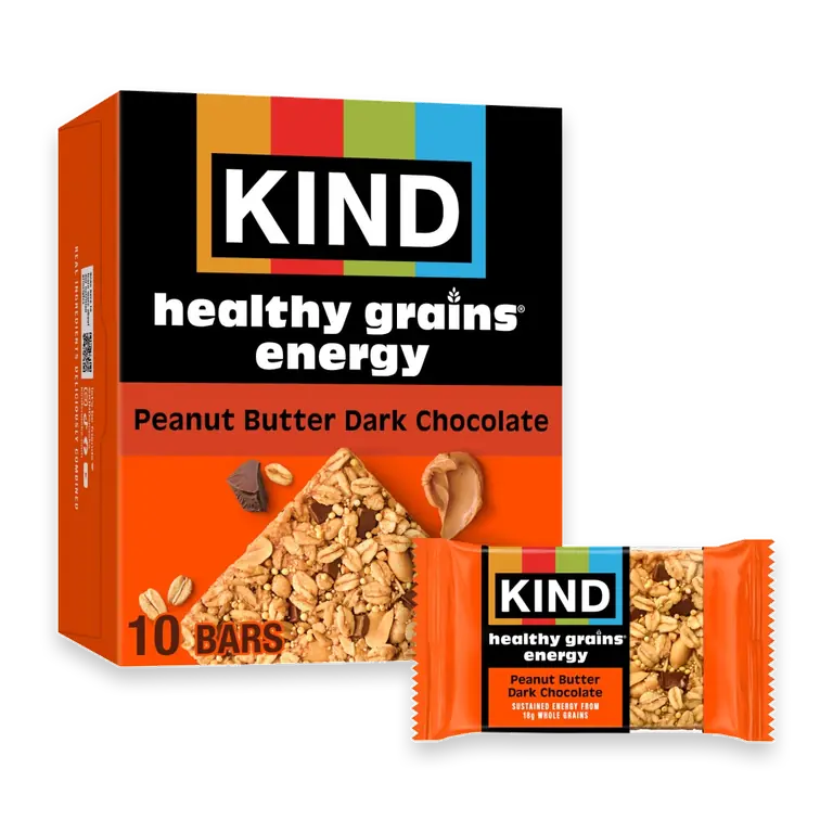 Peanut Butter Dark Chocolate Healthy Grains Energy Bars