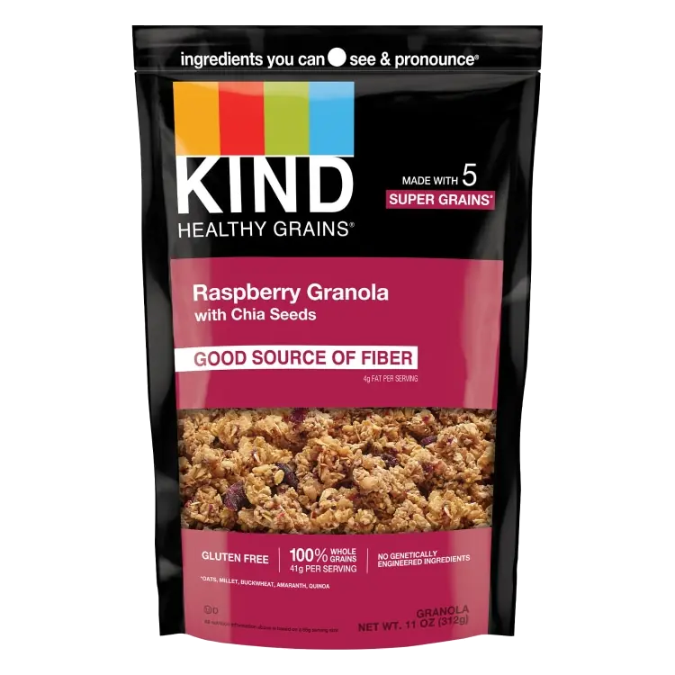 Raspberry with Chia Seeds Healthy Grains Granola