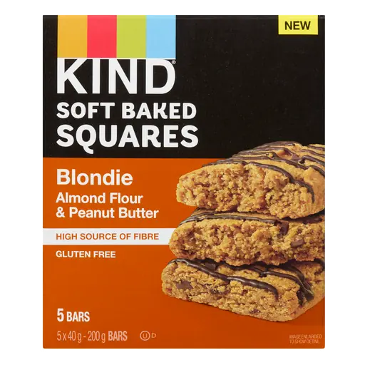 Soft Baked Squares Blondie Almond Flour And Peanut Butter 5 x 40 g