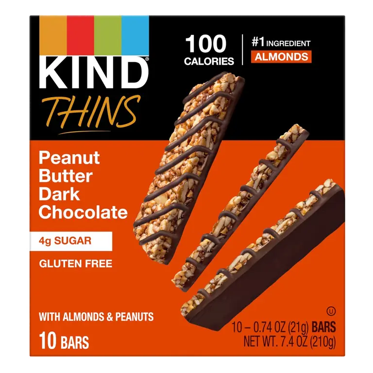 Thins Peanut Butter Dark Chocolate Nut Bars