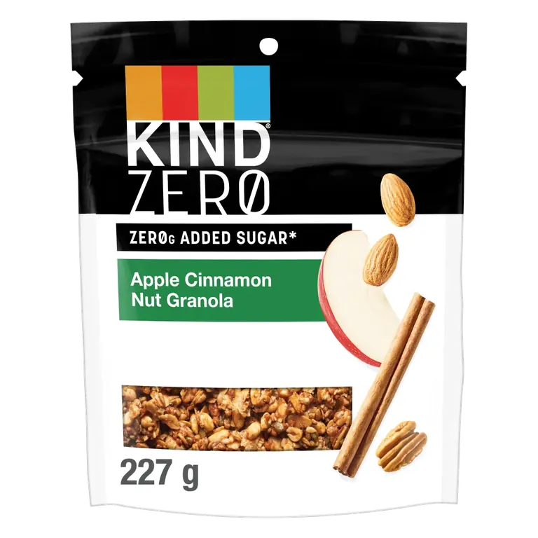 Zero Apple Cinnamon with Almonds & Pecans Nut Granola, Apple; Cinnnamon