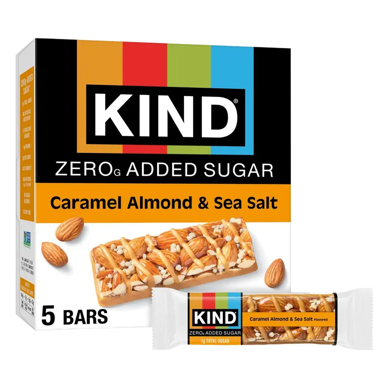 Zero Caramel Almond & Sea Salt Flavored Bars