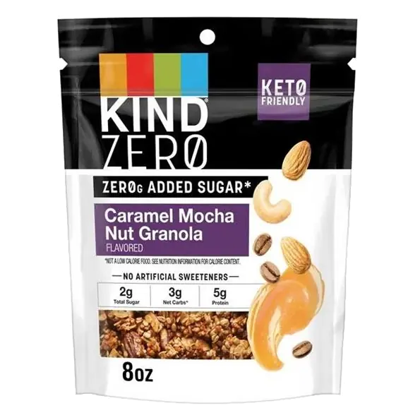 Zero Caramel Mocha Flavored with Almonds, Cashews & Coconut Nut Granola