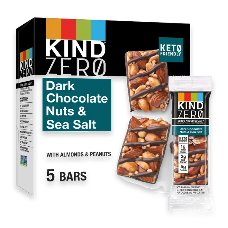 ZERO Dark Chocolate Nuts & Sea Salt Nut Bars