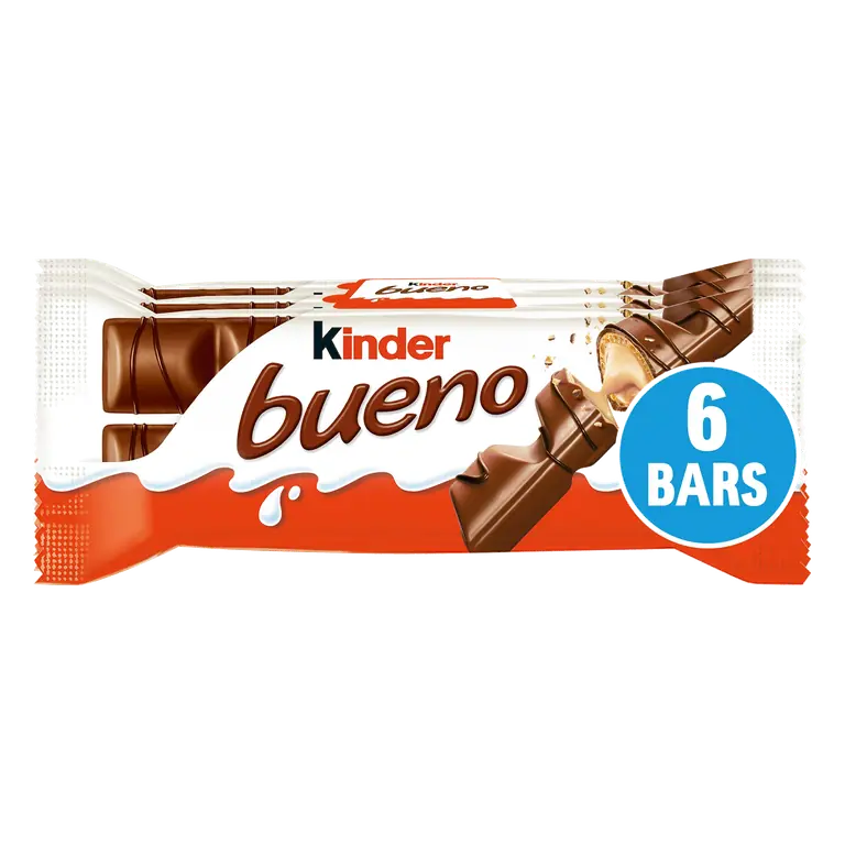 Kinder Bueno Duo Bar Milk Chocolate and Hazelnuts Lunch Box 3 x 43g (129g)