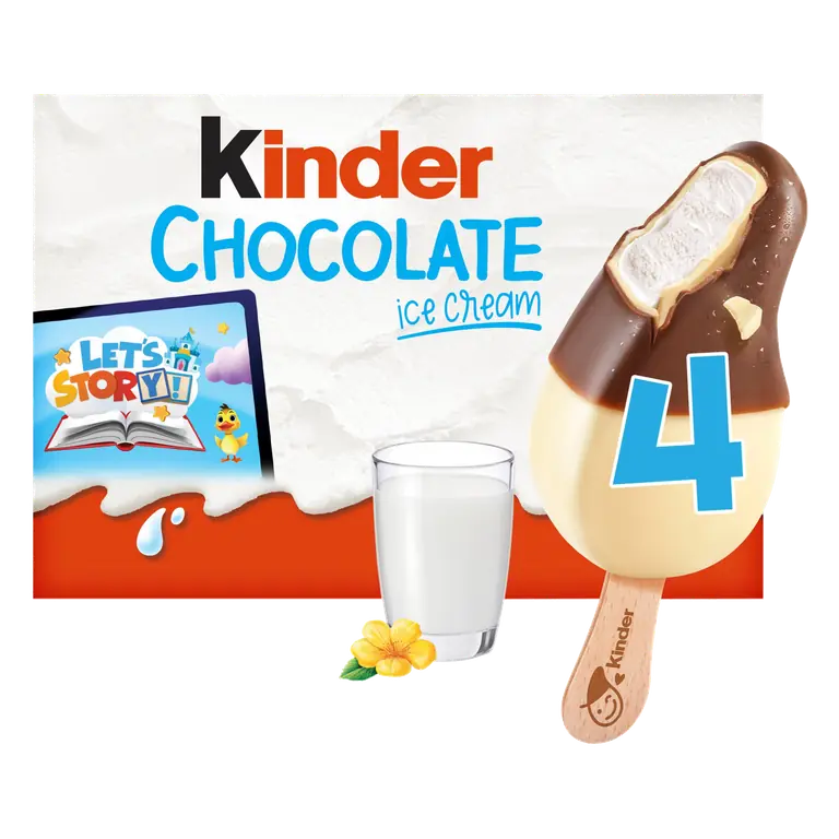 Kinder Chocolate Ice Cream Sticks 4x55ml