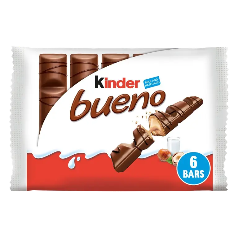 Bueno Milk Chocolate & Hazelnut Multipack 3 x 43g