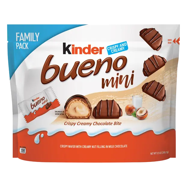 Mini Milk Chocolate & Hazelnut Cream Candy Bites Family Pack