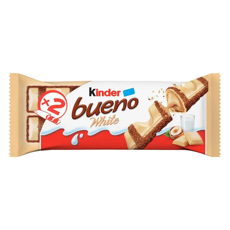 Bueno White Chocolate & Hazelnut Twin Finger Bar