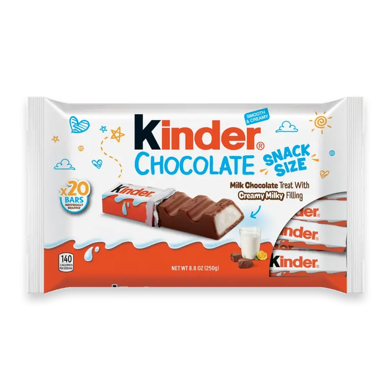 Chocolate Snack Size Milk Chocolate Treat with creamy milky filling