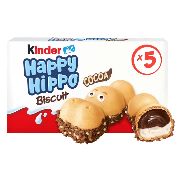 Kinder Happy Hippo Chocolate Cream Biscuits Multipack 5 x 20.7g (103g)