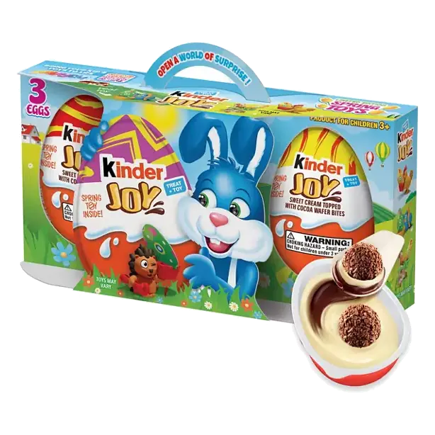 Easter Eggs, Sweet Cream and Chocolatey Wafers with Toy Inside, Great for Easter Egg Hunts
