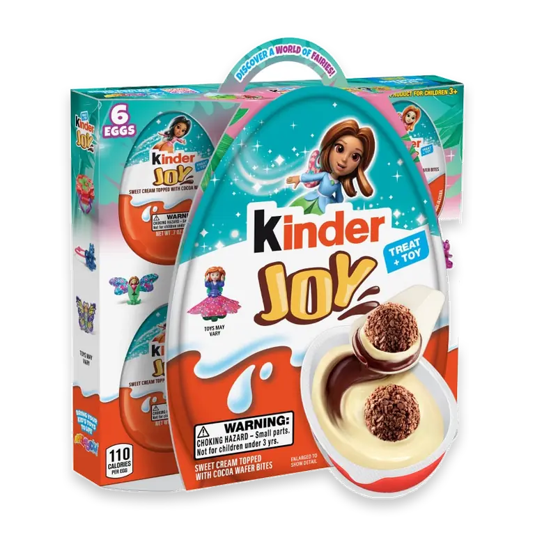 Joy Eggs Treat Plus Toy Sweet Creams and Chocolatey Wafers Individually Wrapped