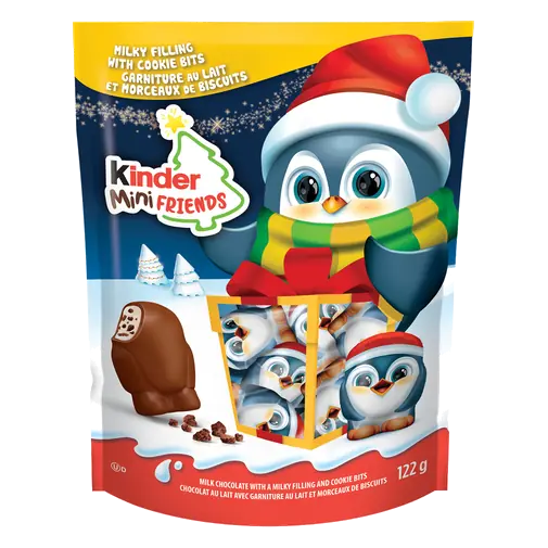 Mini Friends Milk Chocolate Milky Filling With Cookie Bits 122 g