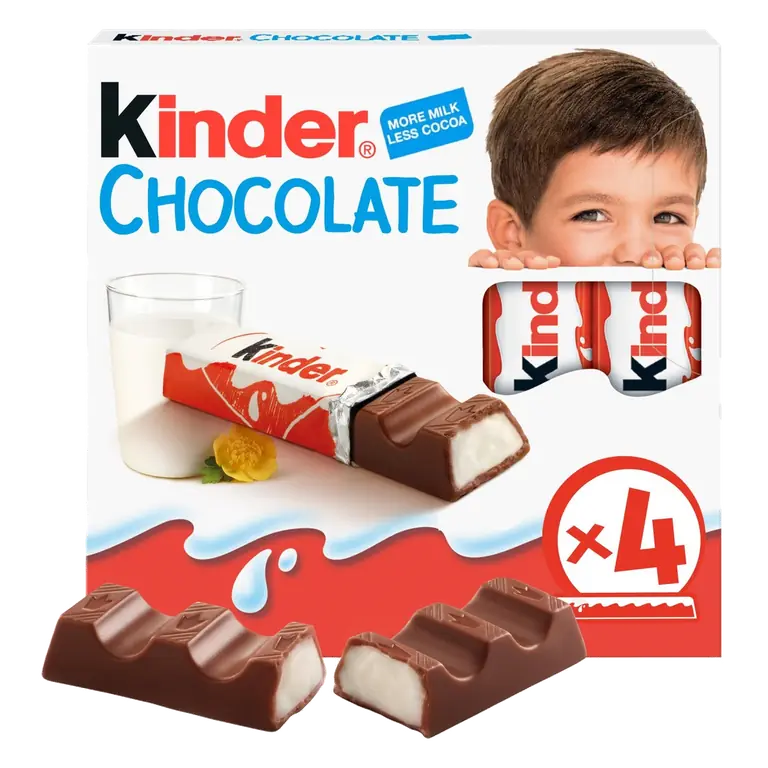 Milk Chocolate Snack Bars 4 Pack