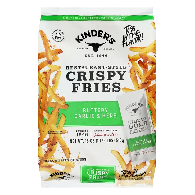 Restaurant-Style Buttery Garlic & Herb Crispy Fries Frozen