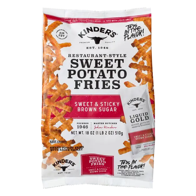 Restaurant Style Sweet & Sticky Sweet Potato Fries Frozen