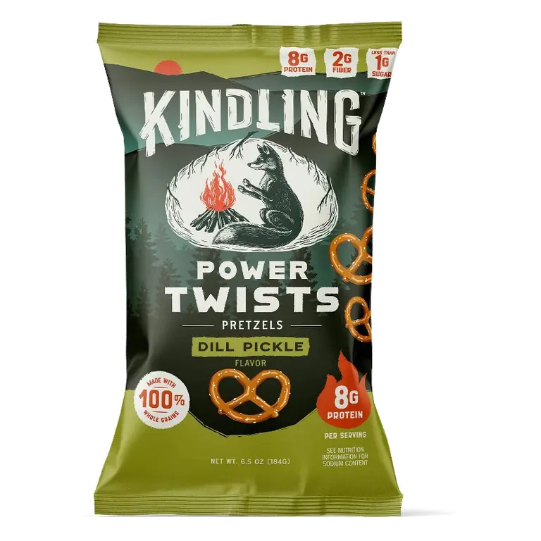 Kindling Protein Pretzels Snacks Bag
