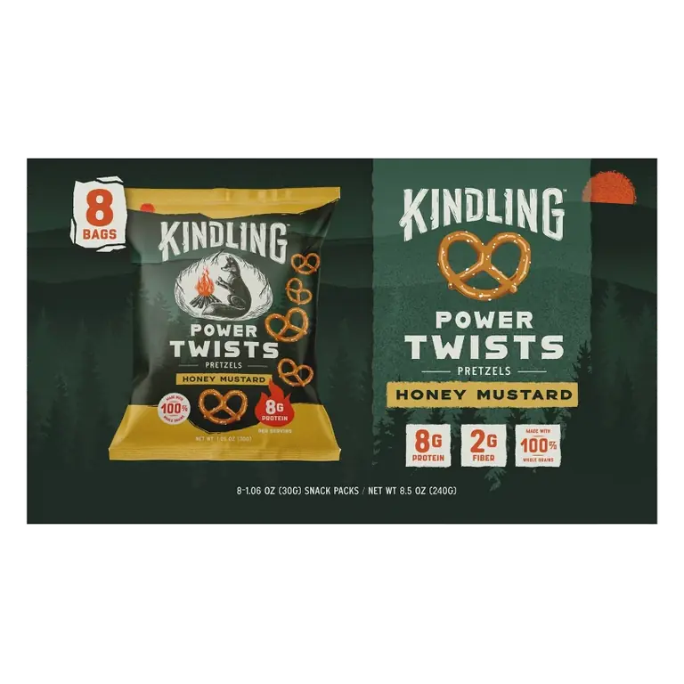 Kindling Lunchbox Protein Pretzels, 1.06oz/8ct