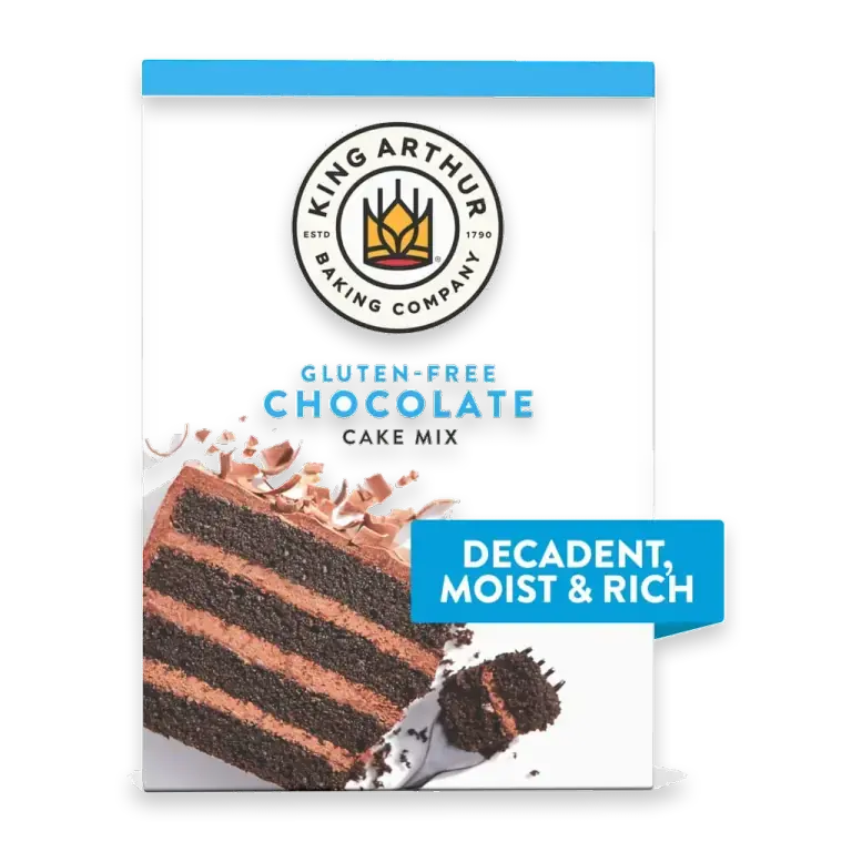 King Arthur Gluten-Free Chocolate Cake Mix, Non-GMO Project Verified, Certified Kosher, Non-Dairy
