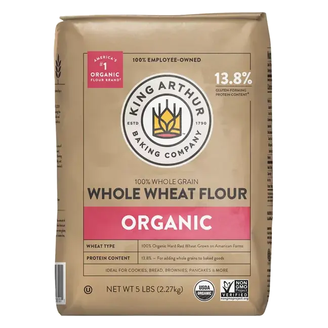 Whole Wheat Flour, Organic, 100% Whole Grain