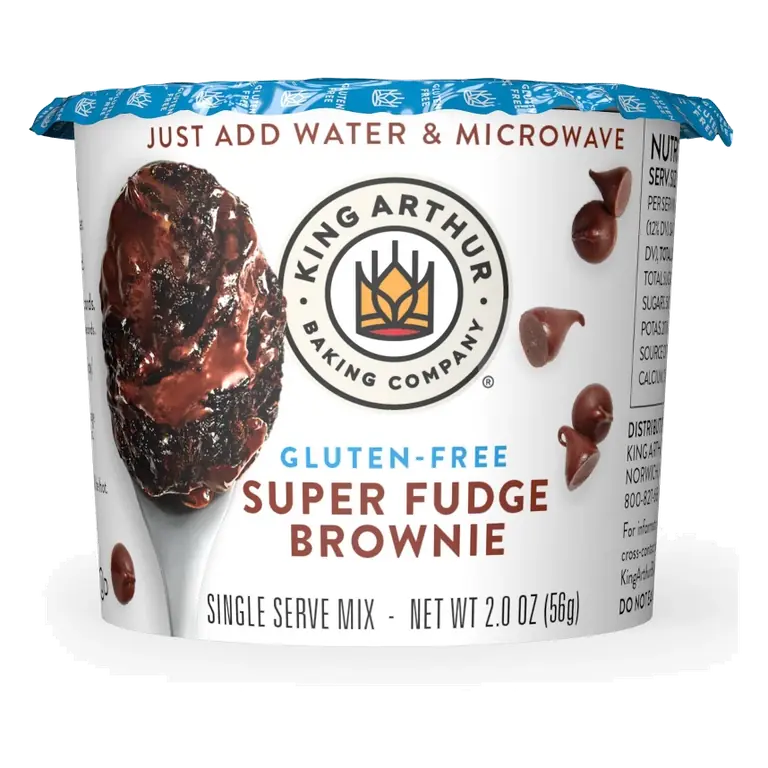 King Arthur Gluten Free Super Fudge Brownie Single Serve Mix, 2oz