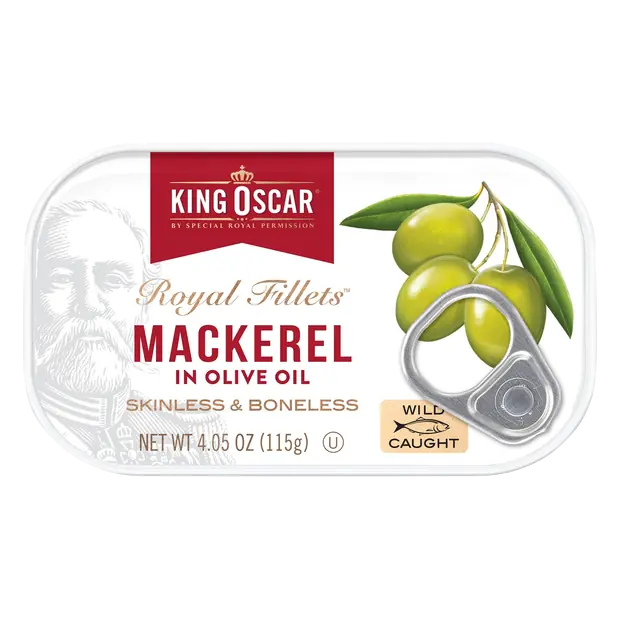 Royal Fillets Boneless Skinless Mackerel in Olive Oil