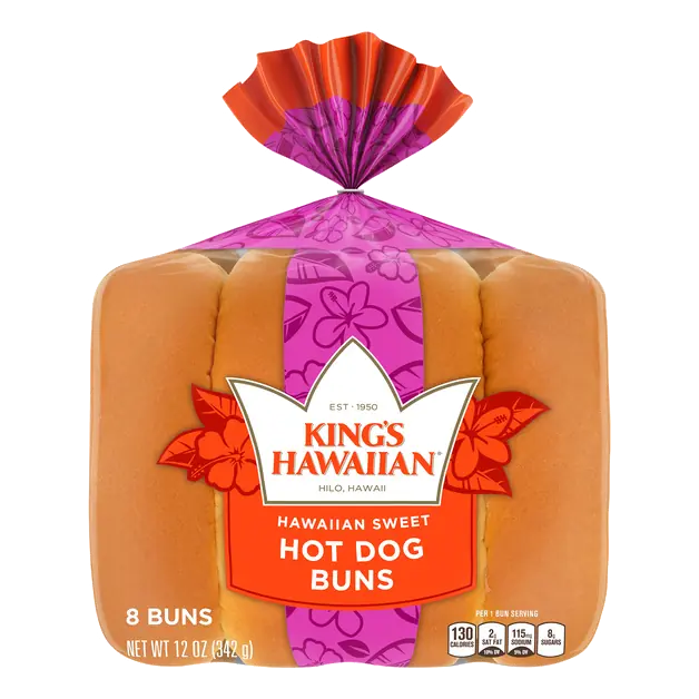Hot Dog Buns, Hawaiian Sweet