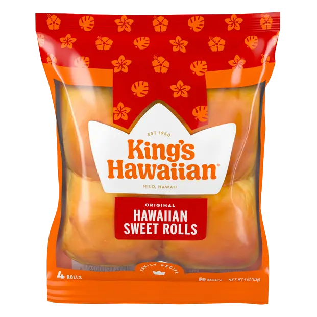 Original Hawaiian Sweet Dinner Rolls - 4 ct
