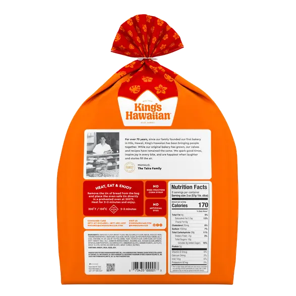 King's Hawaiian Original Hawaiian Sweet Round Bread