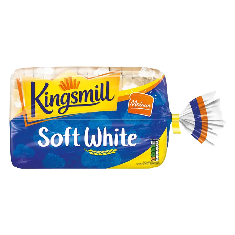 Kingsmill Soft White Bread Medium Sliced Loaf 800g