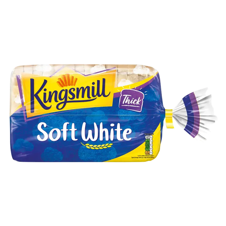 Kingsmill Soft White Bread Thick Sliced Loaf 800g