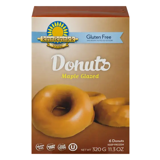 Kinnikinnick Maple Glazed Donuts 6 ea