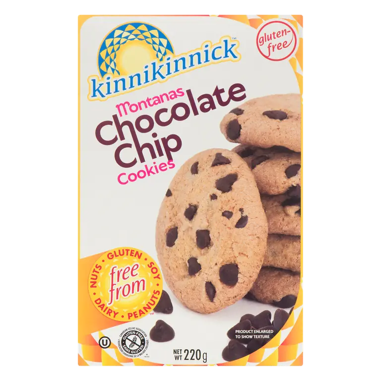 Gluten-Free Montanas Cookies Chocolate Chip 220 g