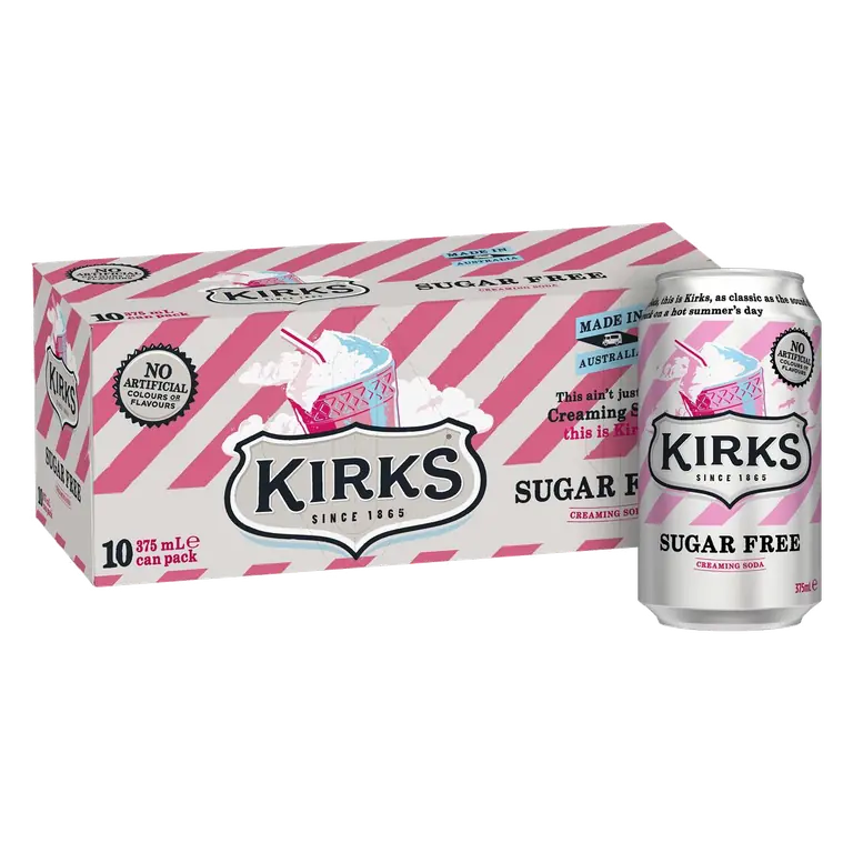 Creaming Soda Sugar Free Soft Drink Cans
