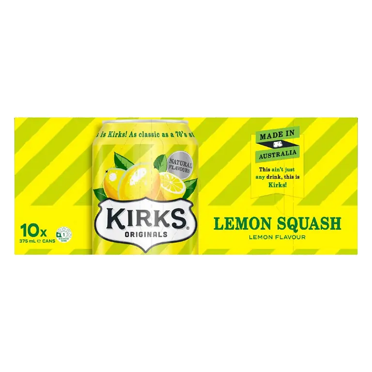 Lemon Squash Soft Drink Cans