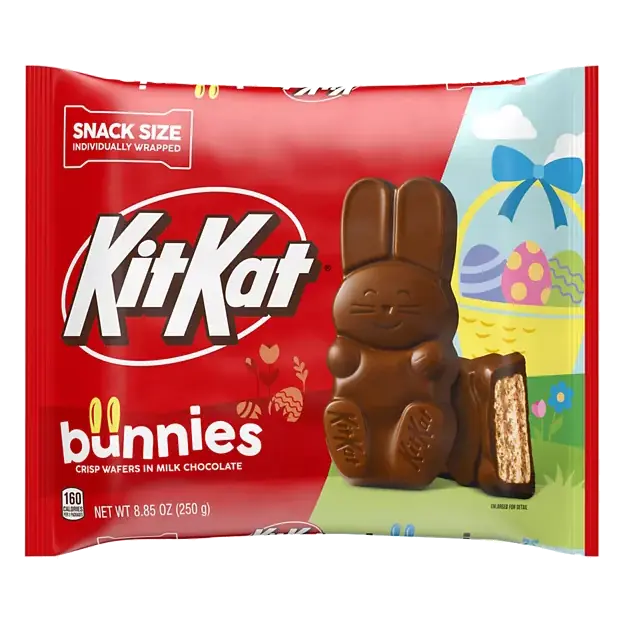 Bunnies Snack Size Crisp Wafers in Milk Chocolate