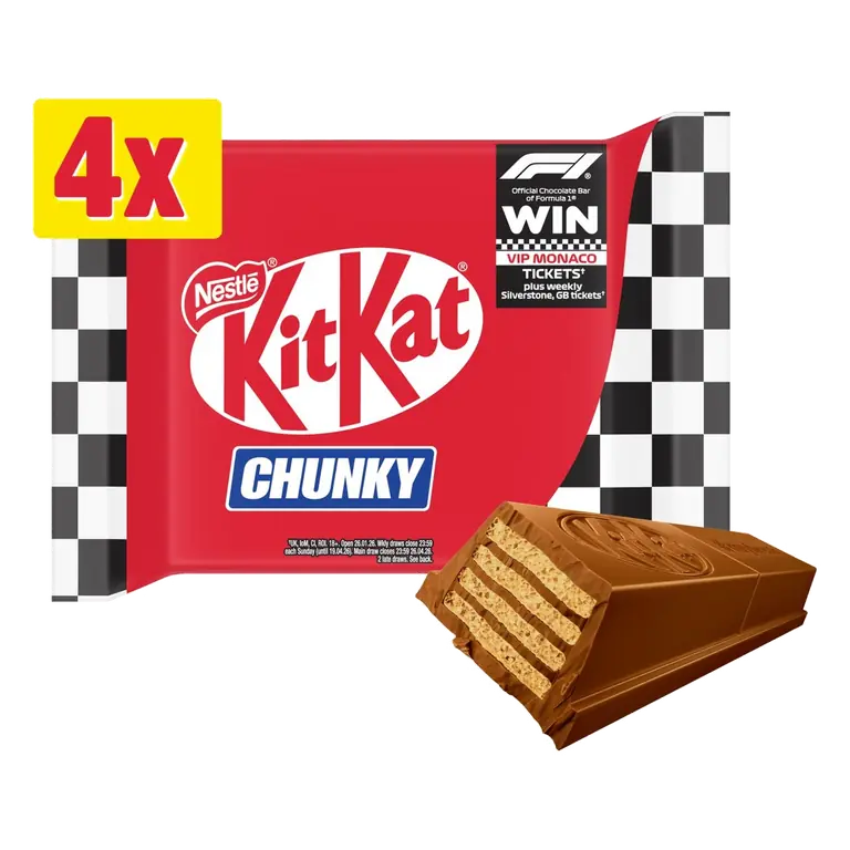 Chunky Milk Chocolate Bar Multipack 4 Pack