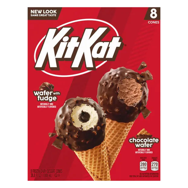 Fudge & Chocolate Wafer Variety Pack Ice Cream Cones - 8 ct