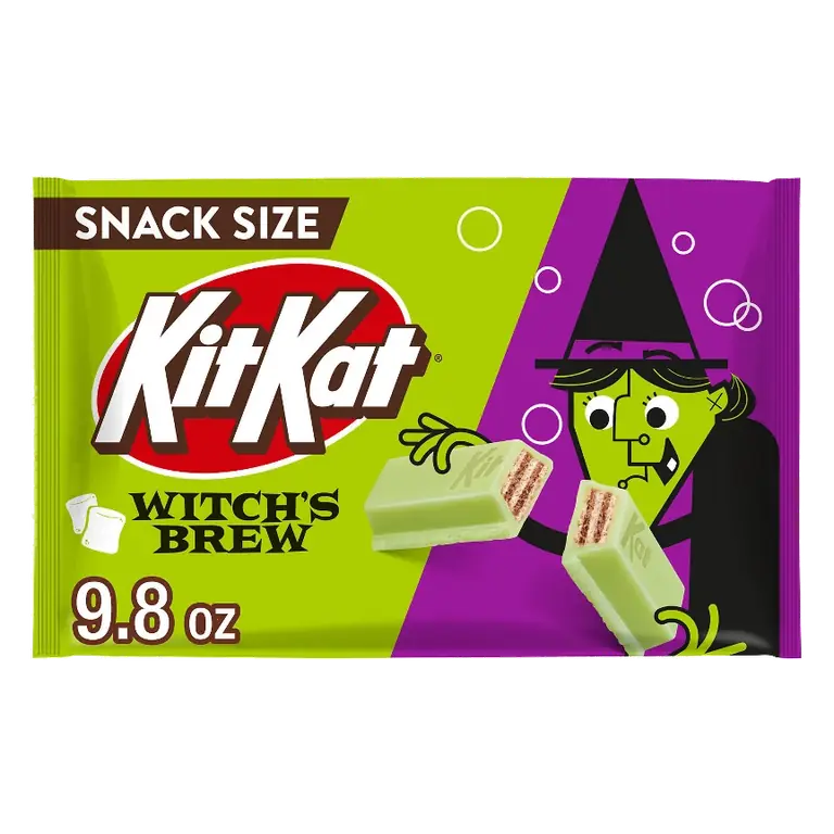 Kit Kat Marshmallow Creme Witches Brew Halloween Candy Snack Size, 9.8oz