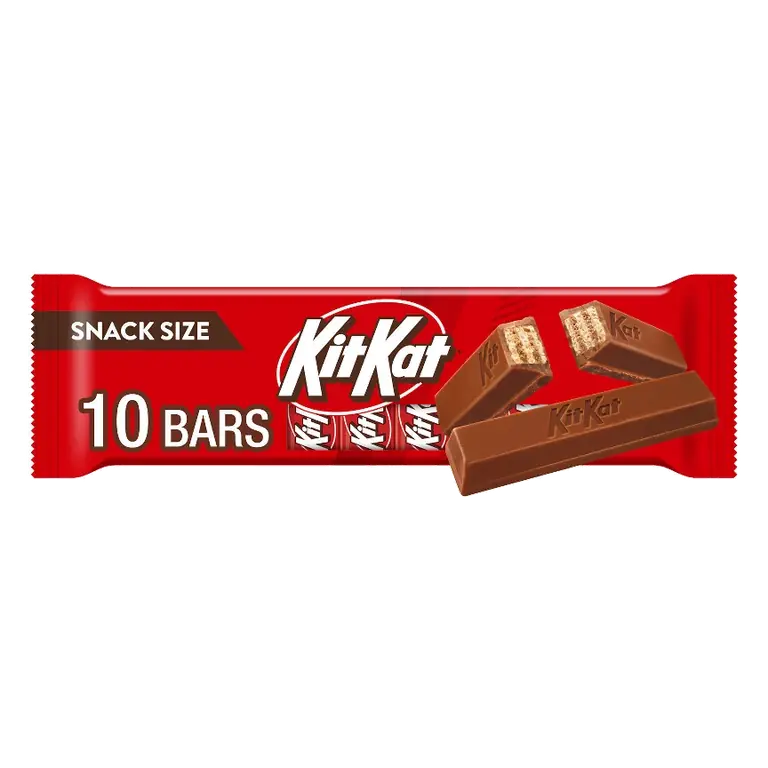 Kit Kat Milk Chocolate Wafer Snack Size Candy Bars, 4.9oz/10ct