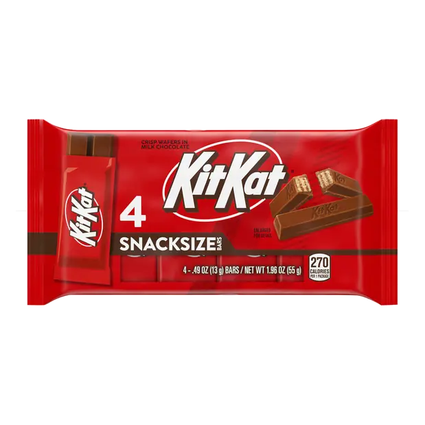 Milk Chocolate Crisp Wafers Candy Snack Size Bars - 4 ct