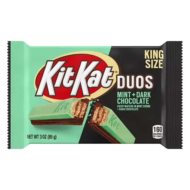 Wafers, Mint + Dark Chocolate, Duos, King Size